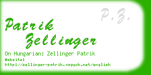 patrik zellinger business card